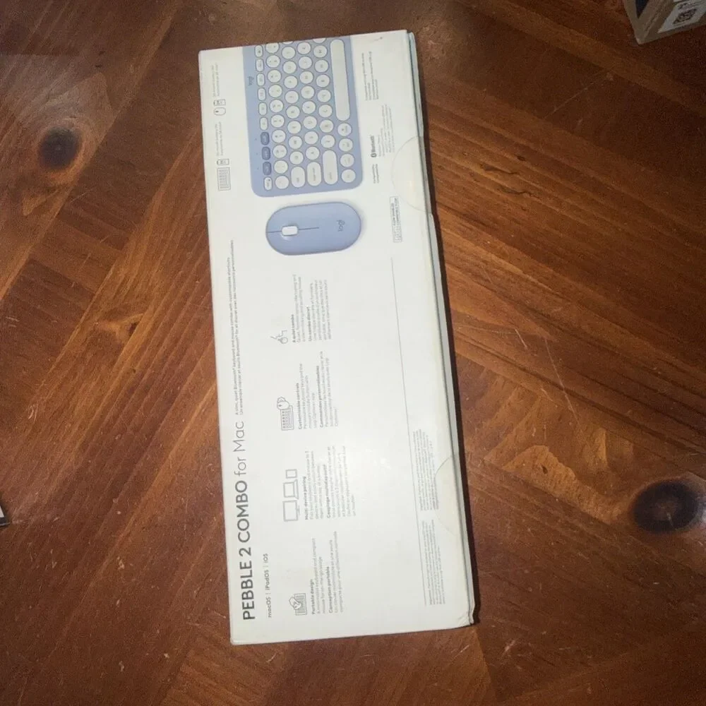 Logitech Pebble 2 Slim Bluetooth Combo Wireless Keyboard Mouse for Mac